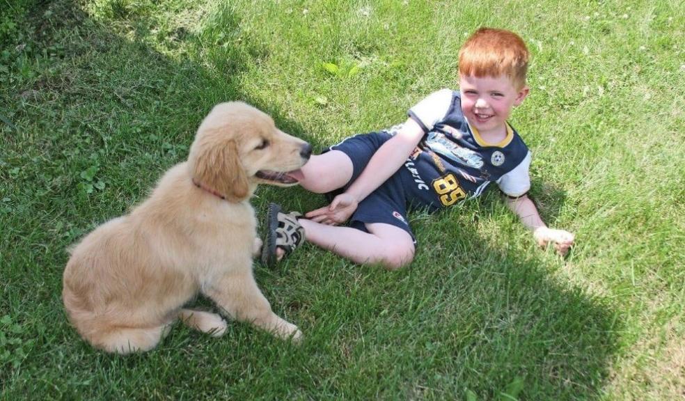 Child & Puppy 