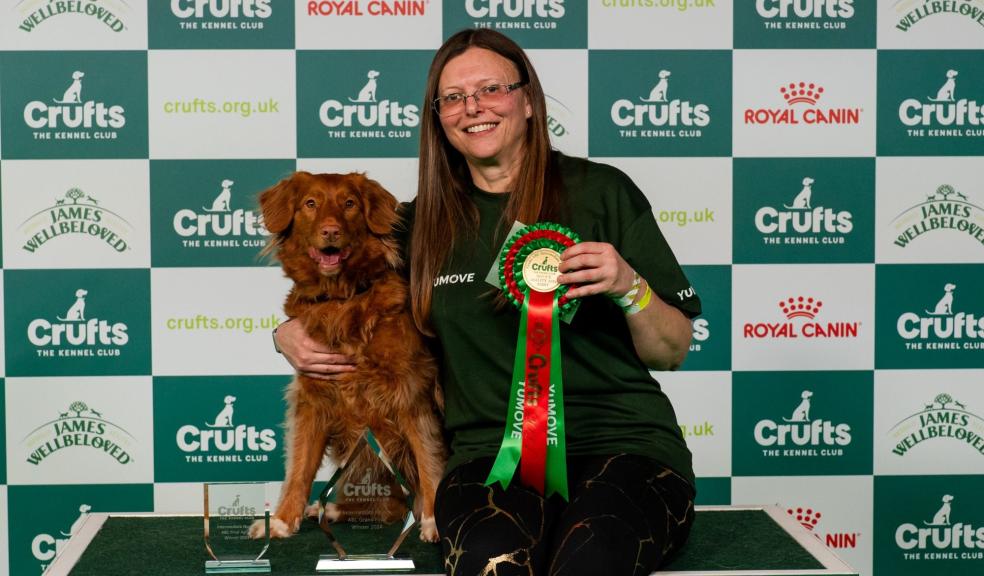 Crufts Intermediate Novice ABC Agility winner Janine and Nove