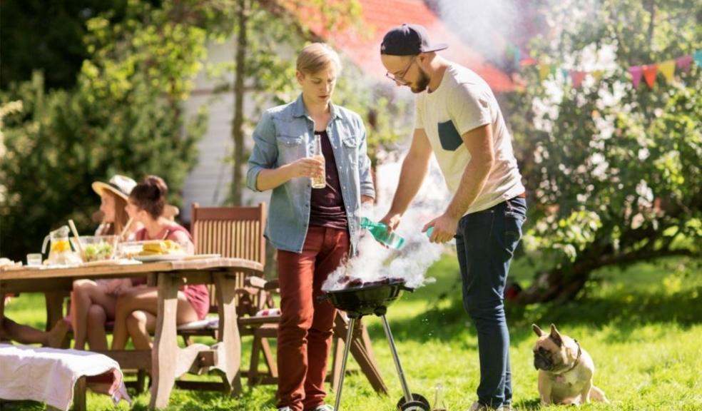 Dog at BBQ