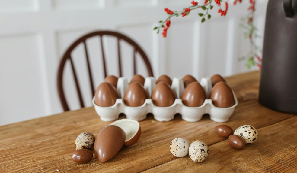 Shallow Focus of Easter Eggs on Wooden Surface