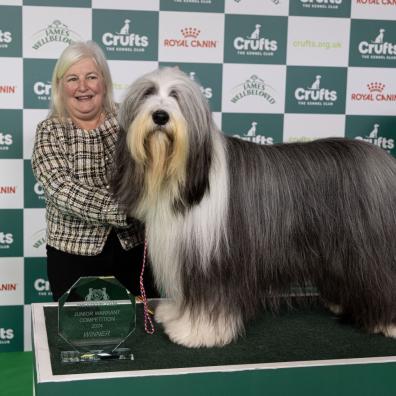 Crufts Junior Warrant winner Linda and Cash