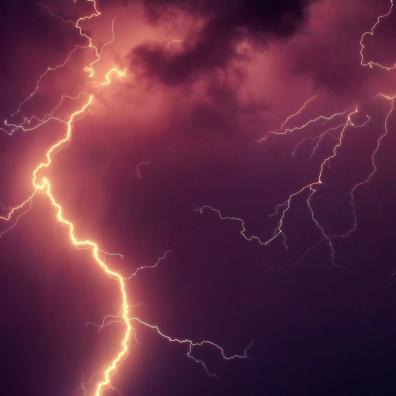 Lightning During Nighttime